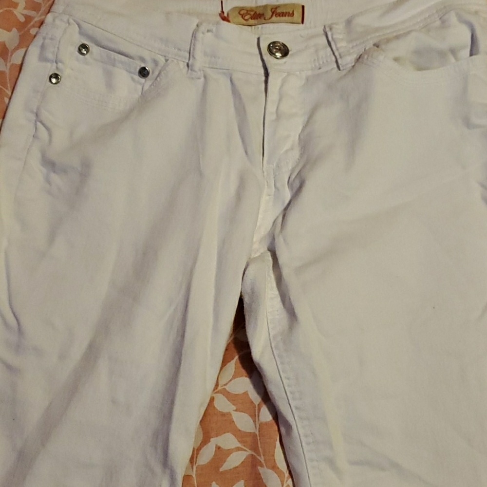 White Capri Jeans
